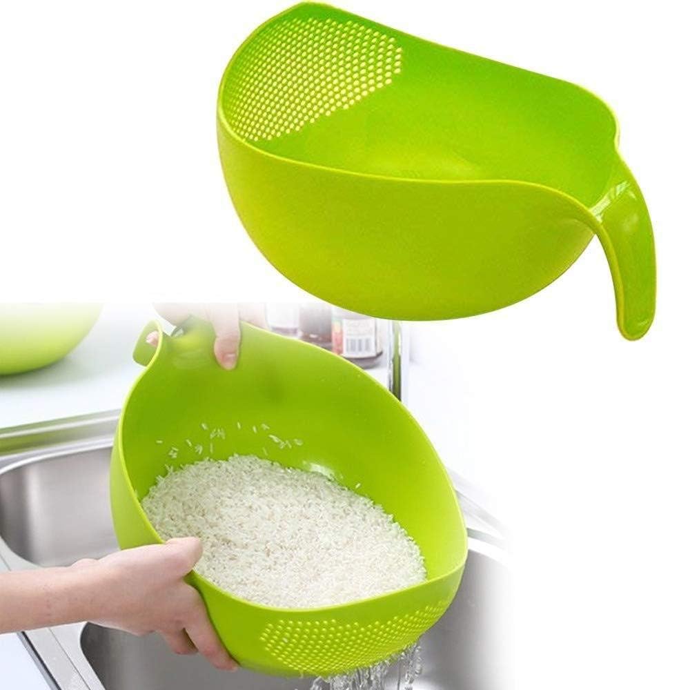 Rice, Fruits, Vegetable Washing Bowl and Strainer