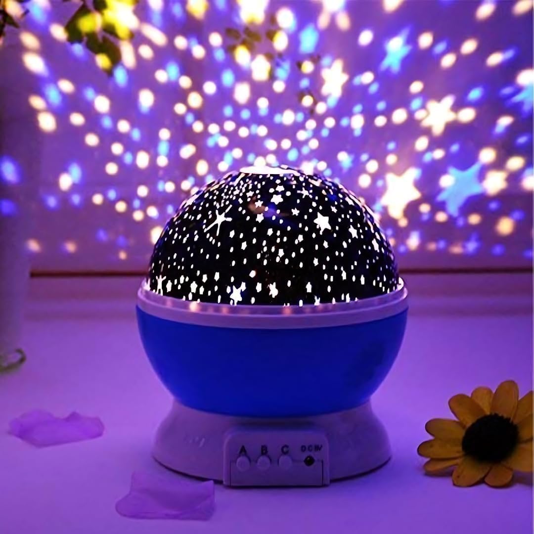 360° Rotating Galaxy Star Projector Night Lamp with USB Power