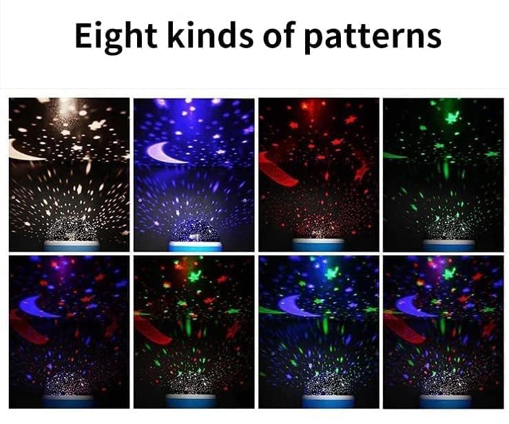 360° Rotating Galaxy Star Projector Night Lamp with USB Power