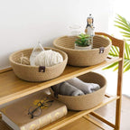 Handwoven Jute Storage Basket Set (Pack of 3)