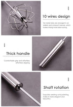 Hand Push Rotary Whisk Blender