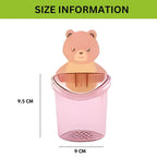 Teddy Bear Self-Adhesive Toothbrush Holder Set of 3