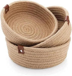 Handwoven Jute Storage Basket Set (Pack of 3)