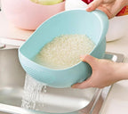 Rice, Fruits, Vegetable Washing Bowl and Strainer