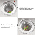 Premium Stainless Steel Sink Strainer – Kitchen Drain Filter