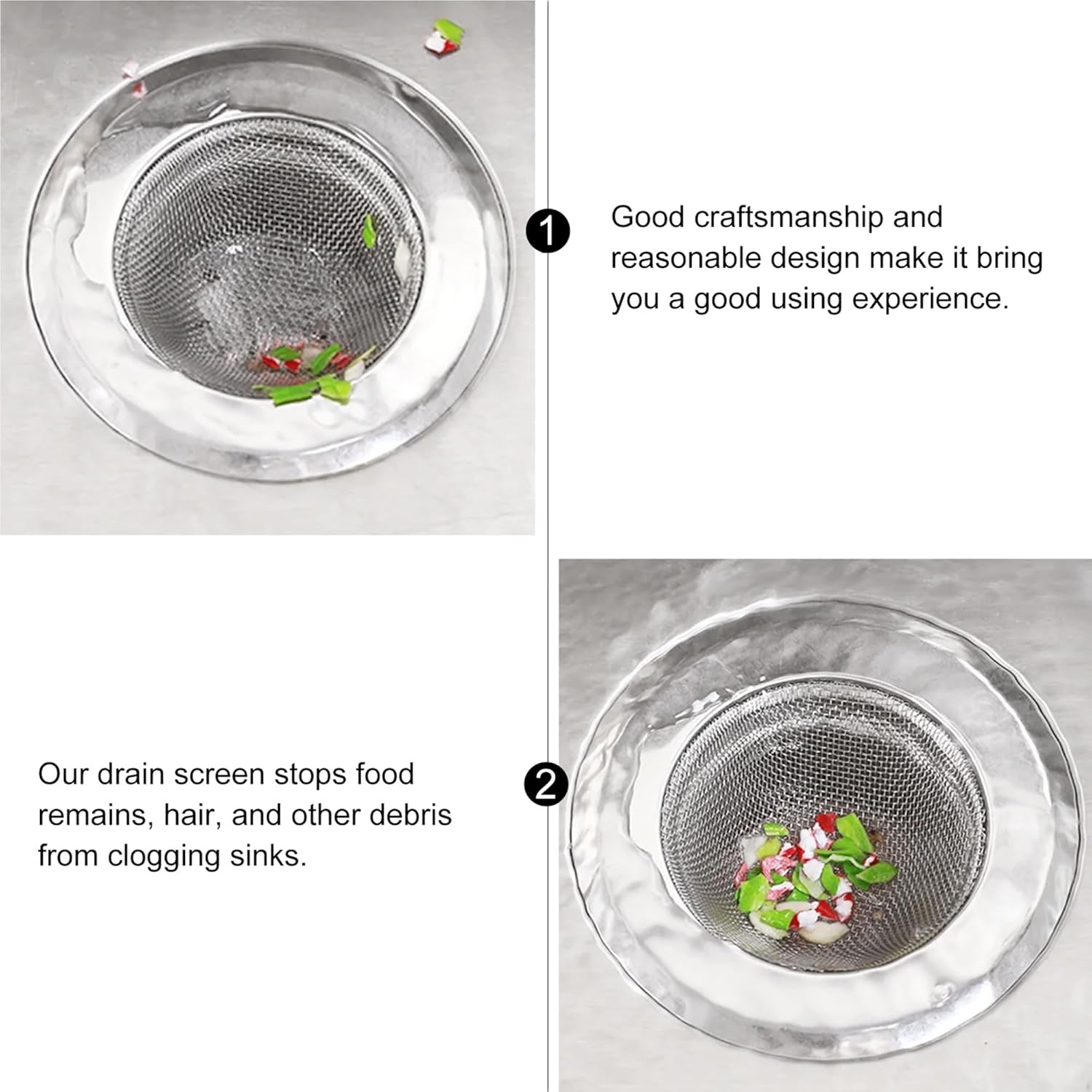 Premium Stainless Steel Sink Strainer – Kitchen Drain Filter