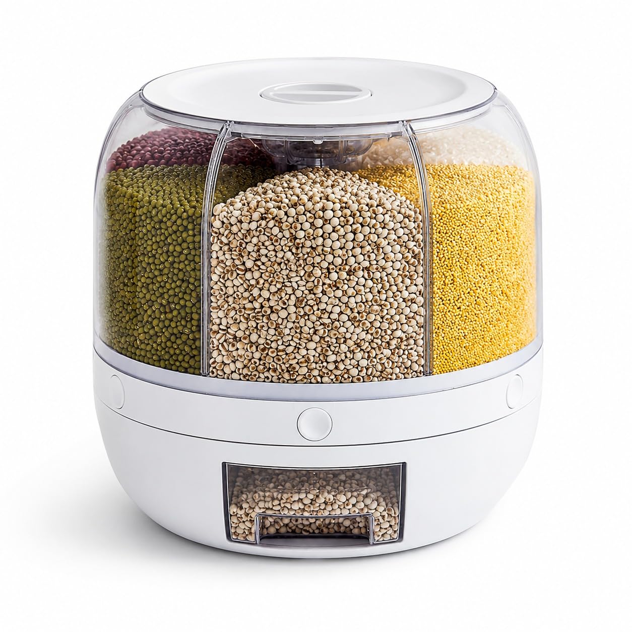 6 Grid Rotating Food Dispenser