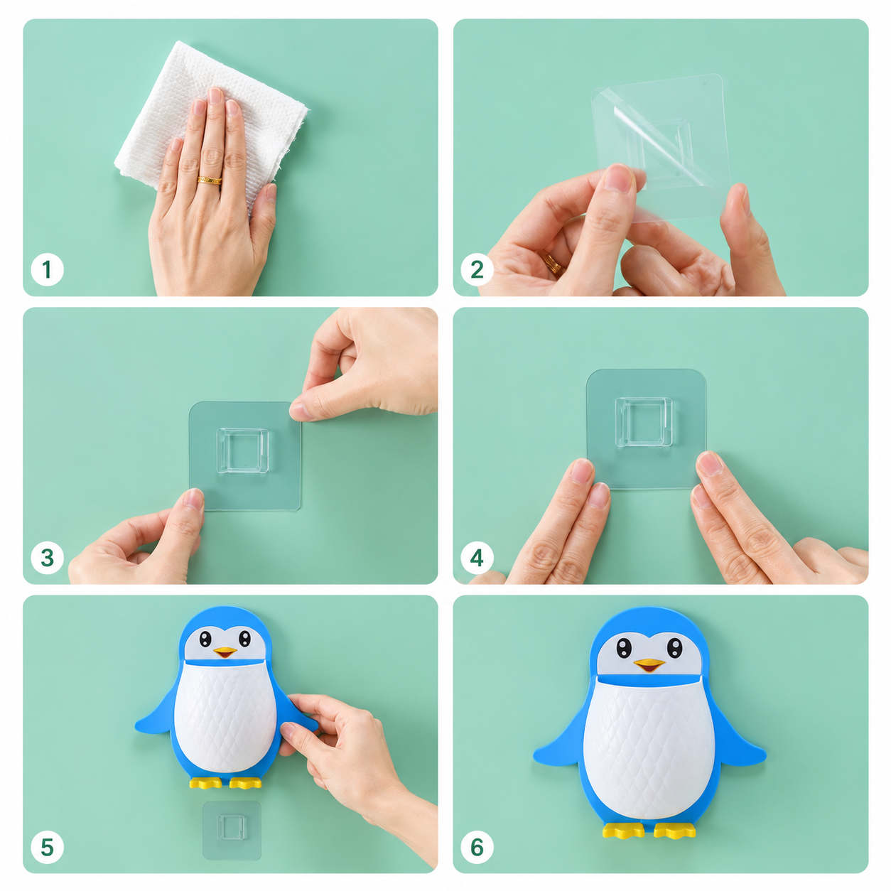 Penguin Wall-Mounted Storage Box