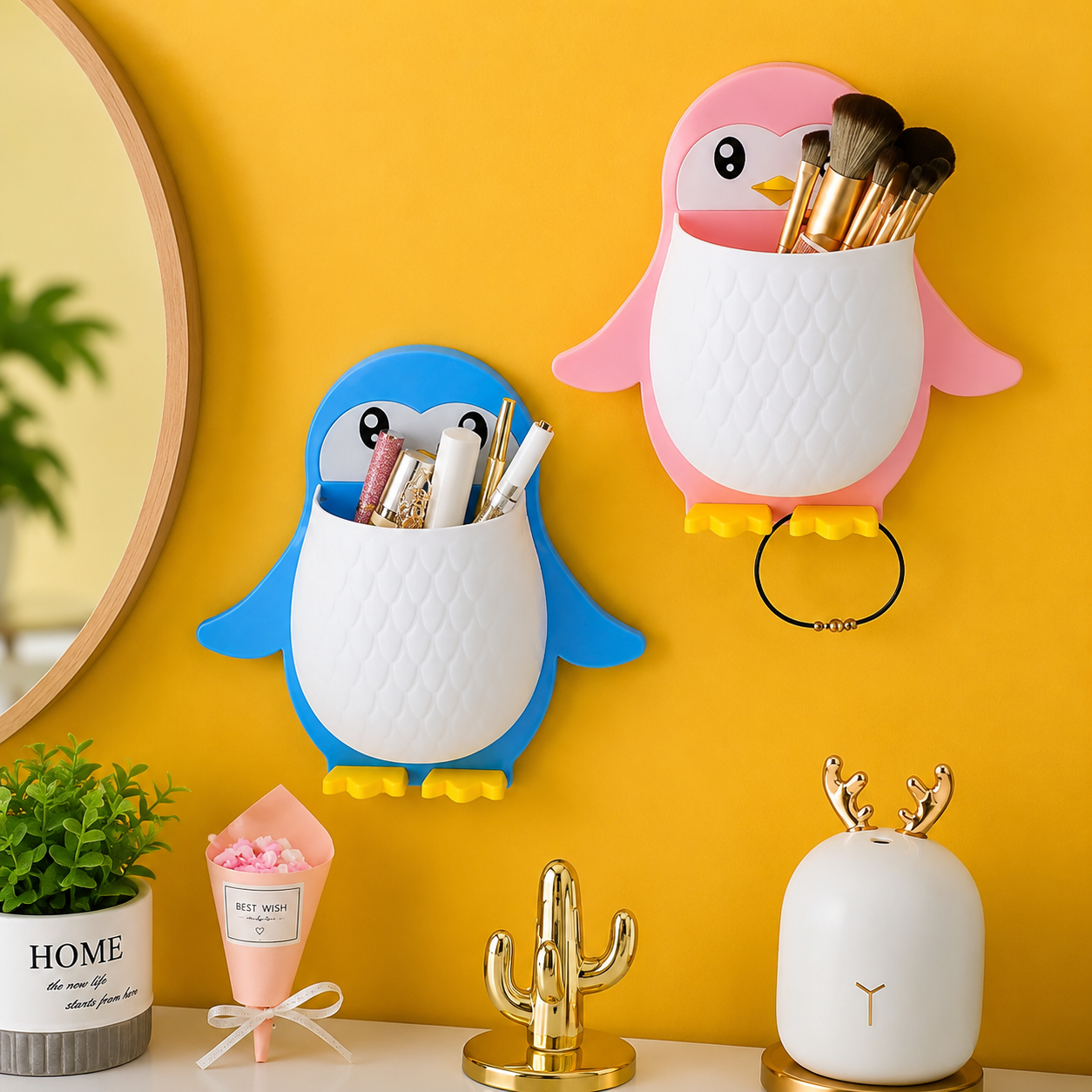 Penguin Wall-Mounted Storage Box
