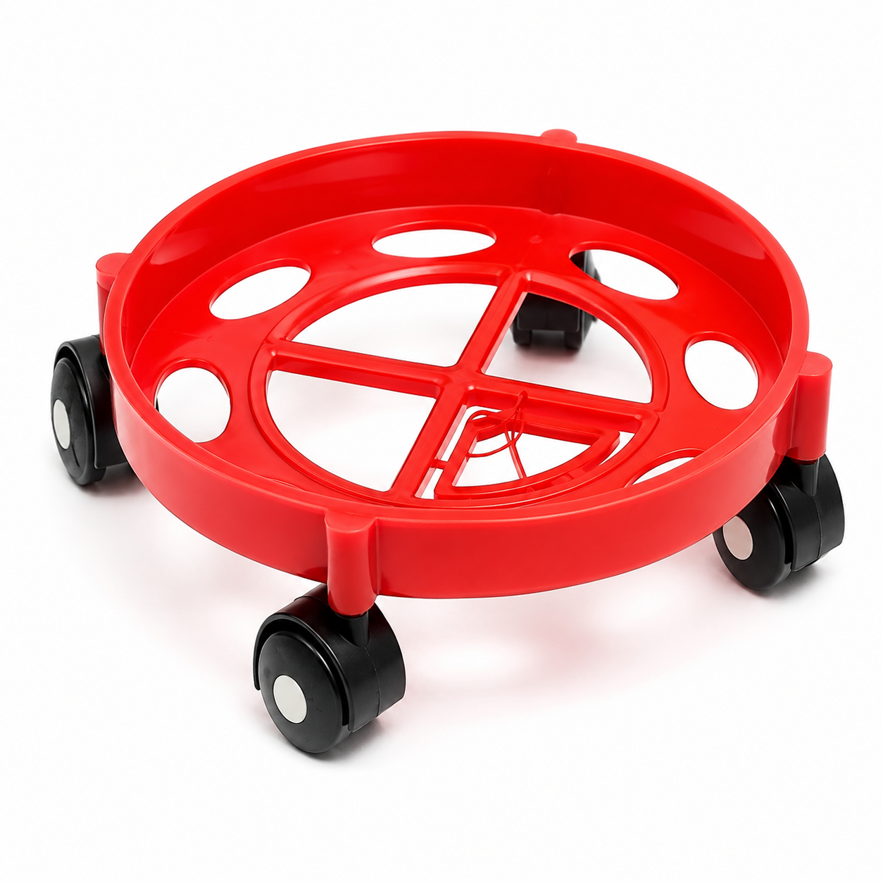 Gas Cylinder Trolley Plastic (Round) with Wheels