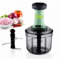 650ml Hand Press Food Chopper with Stainless Steel Blades