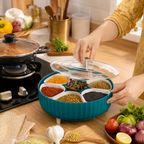 Premium 360° Revolving Masala Box, Kitchen Spice Organizer