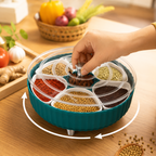 Premium 360° Revolving Masala Box, Kitchen Spice Organizer