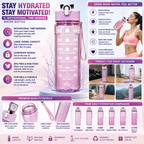 1L Motivational Time Marker Water Bottle