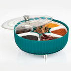 Rotating Masala Dabba Organizer with Airtight Containers