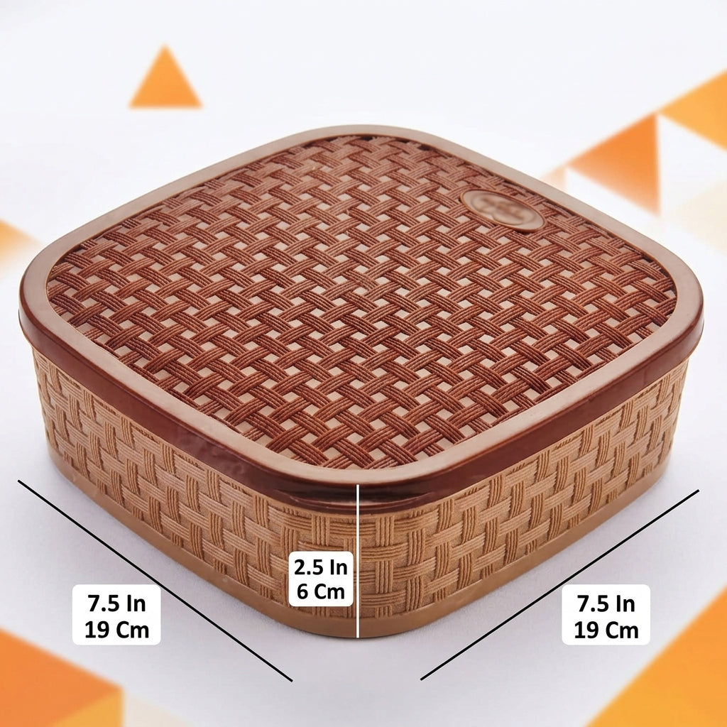 7-in-1 Square Spice Jar & Masala Box Storage Set