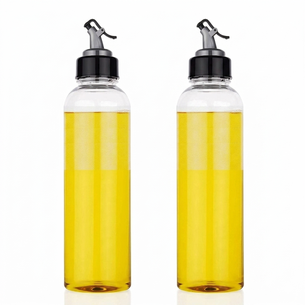 Leakproof Oil Dispenser Bottles with Pouring Spout (Pack of 2)