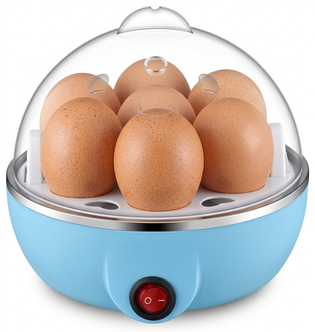 Electric Egg Cooker & Steamer with Auto Shut-Off