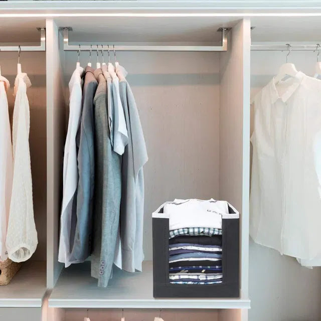 Foldable Shirts and Clothing Organizer Stackers (Pack of 3)