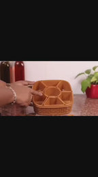 7-in-1 Square Spice Jar & Masala Box Storage Set